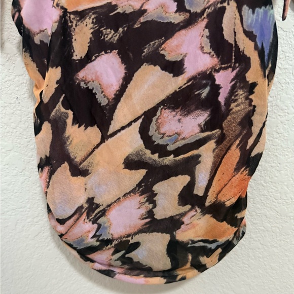 Free People Avenue Ribbon Tank Top Pink Combo Size Medium M NEW Y2K - Picture 6 of 12